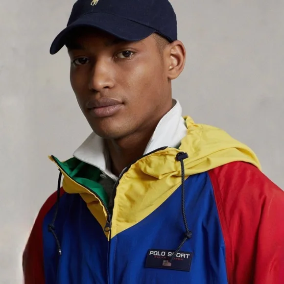 NWT POLO SPORT Ralph Lauren Colorblock Hooded Windbreaker Jacket size L - Picture 4 of 16